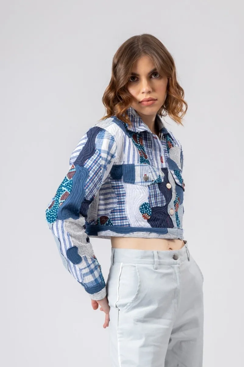 June Patchwork Jacket | Made with Upcycled Fabric