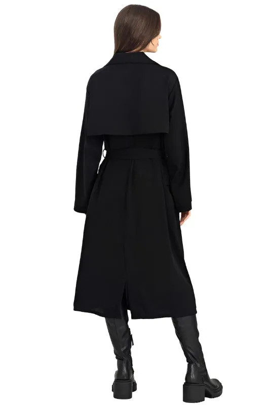 Keep Me Close Belted Women's Trench Coat