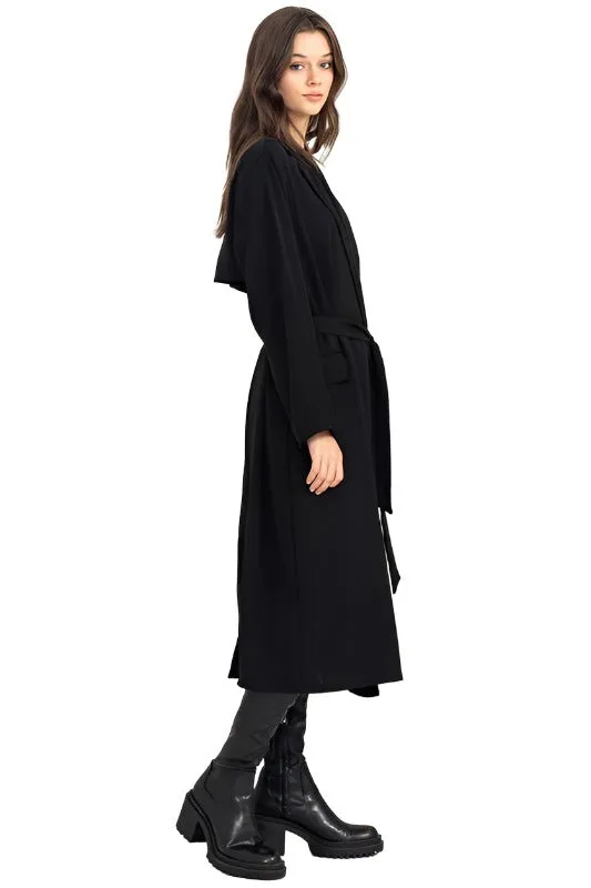 Keep Me Close Belted Women's Trench Coat