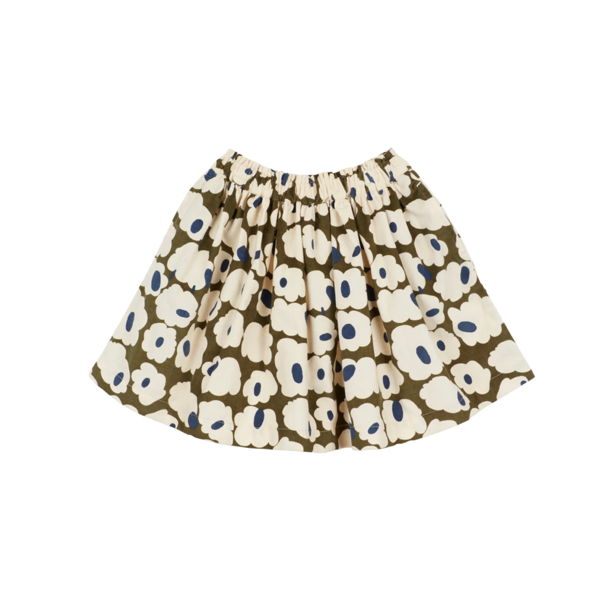 Khaki Sheep Velvet Skirt