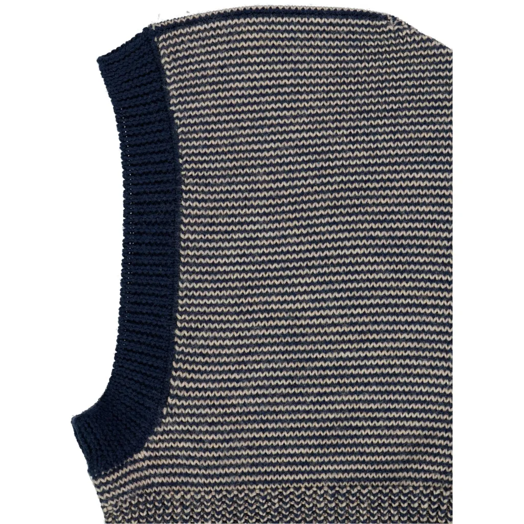 Knitted Balaclava Ello - navy stripe