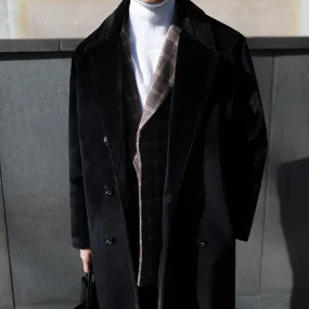 [Korean Style] Glossy Woolen Double Coats