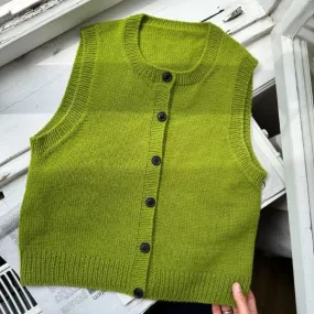 Maggie Vest Knitting Pattern - PetiteKnit