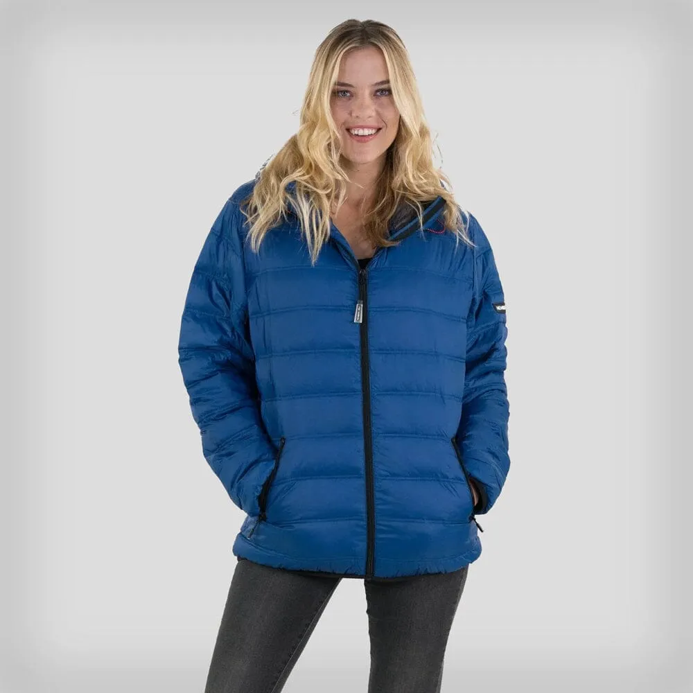 Members Only Women's Zip Front Puffer Oversized Jacket