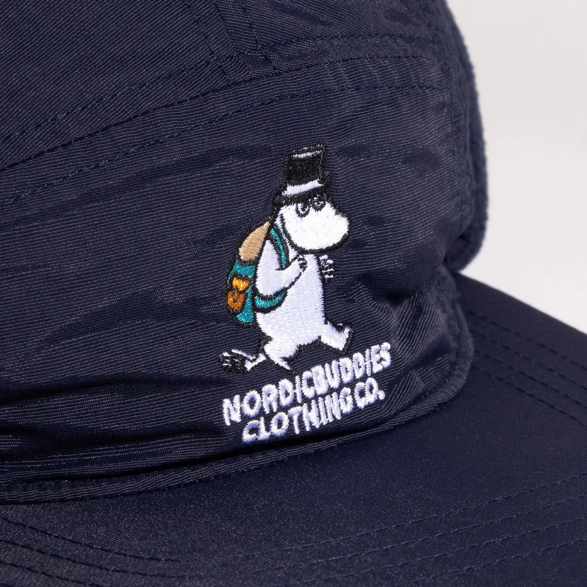 Moominpappa Nylon Cap With Ear Warmer - Navy