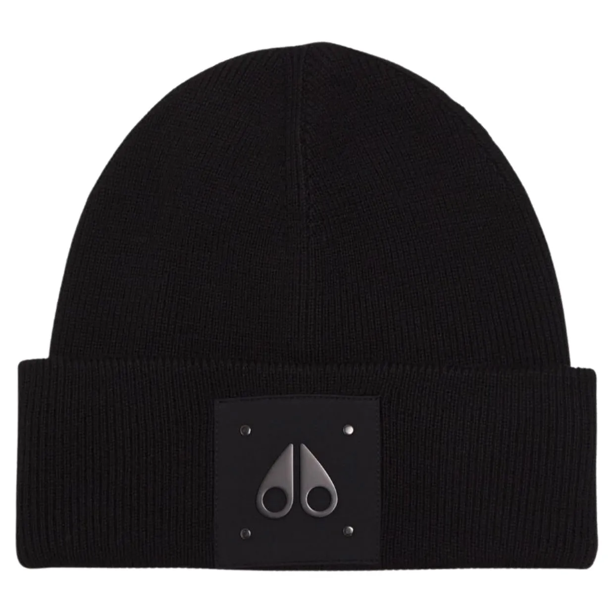 Moose Knuckles Logo Icon Black Beanie