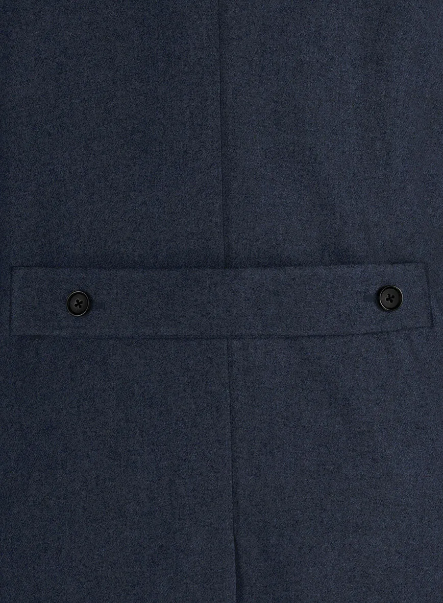 Musto Blue Heavy Tweed Overcoat