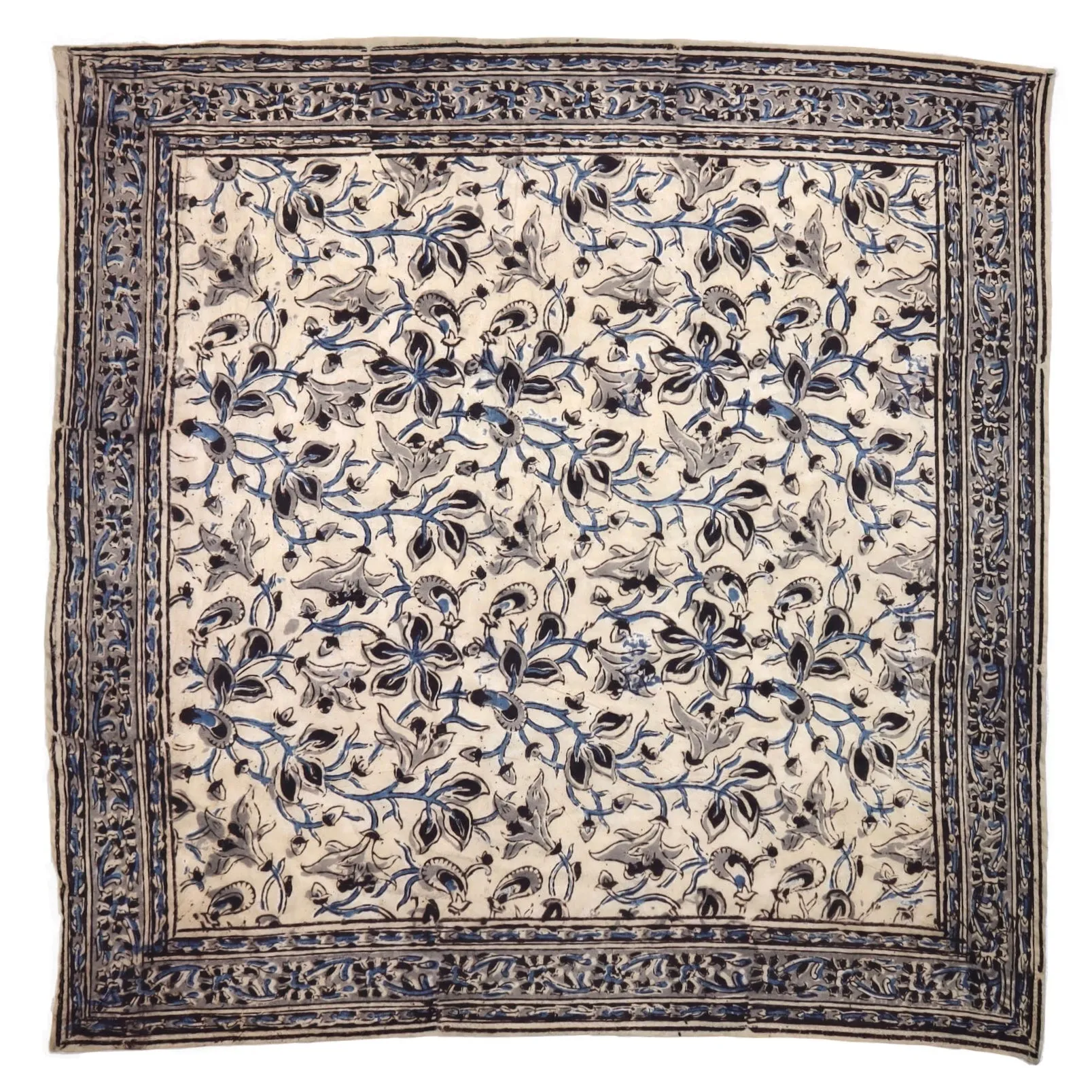 Ocean Breeze - Kalamkari Cotton Bandana (KK1419)