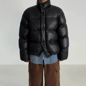 OH Short Buttoned Puffer Jacket