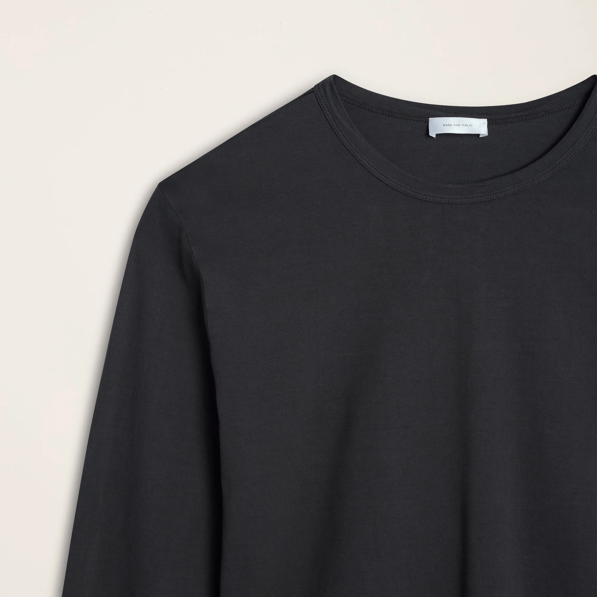 Pima Cotton Long Sleeve Crewneck