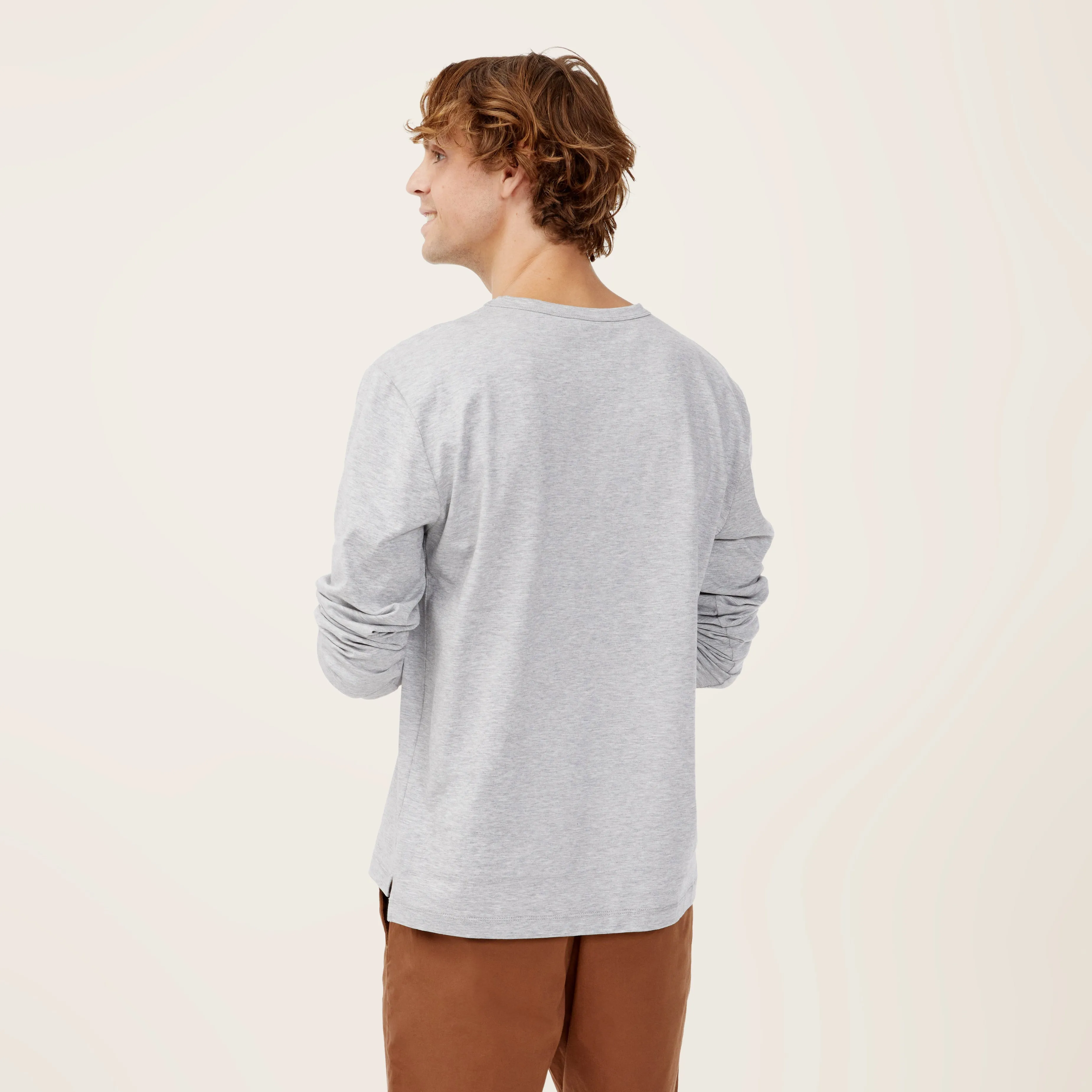 Pima Cotton Long Sleeve Crewneck