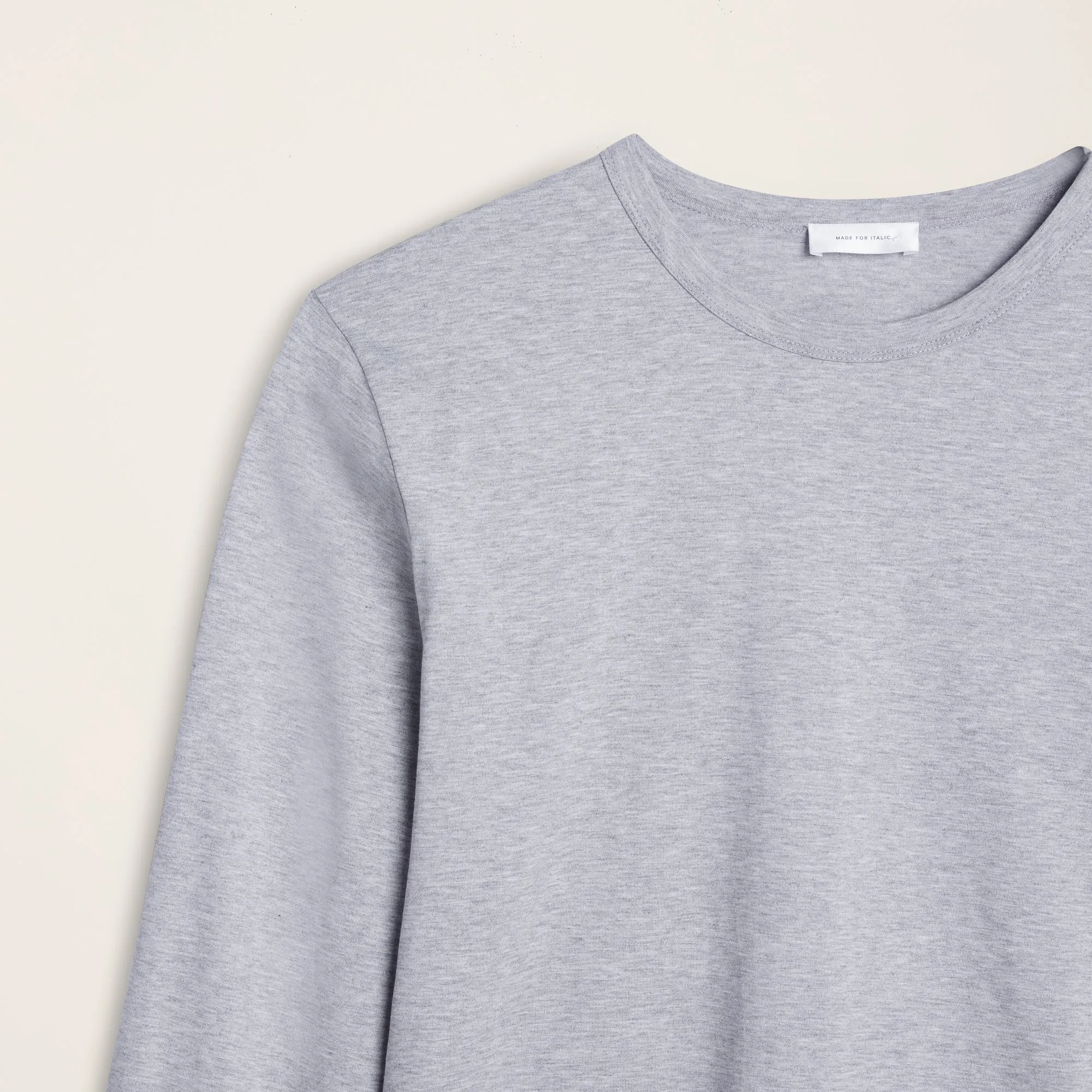 Pima Cotton Long Sleeve Crewneck