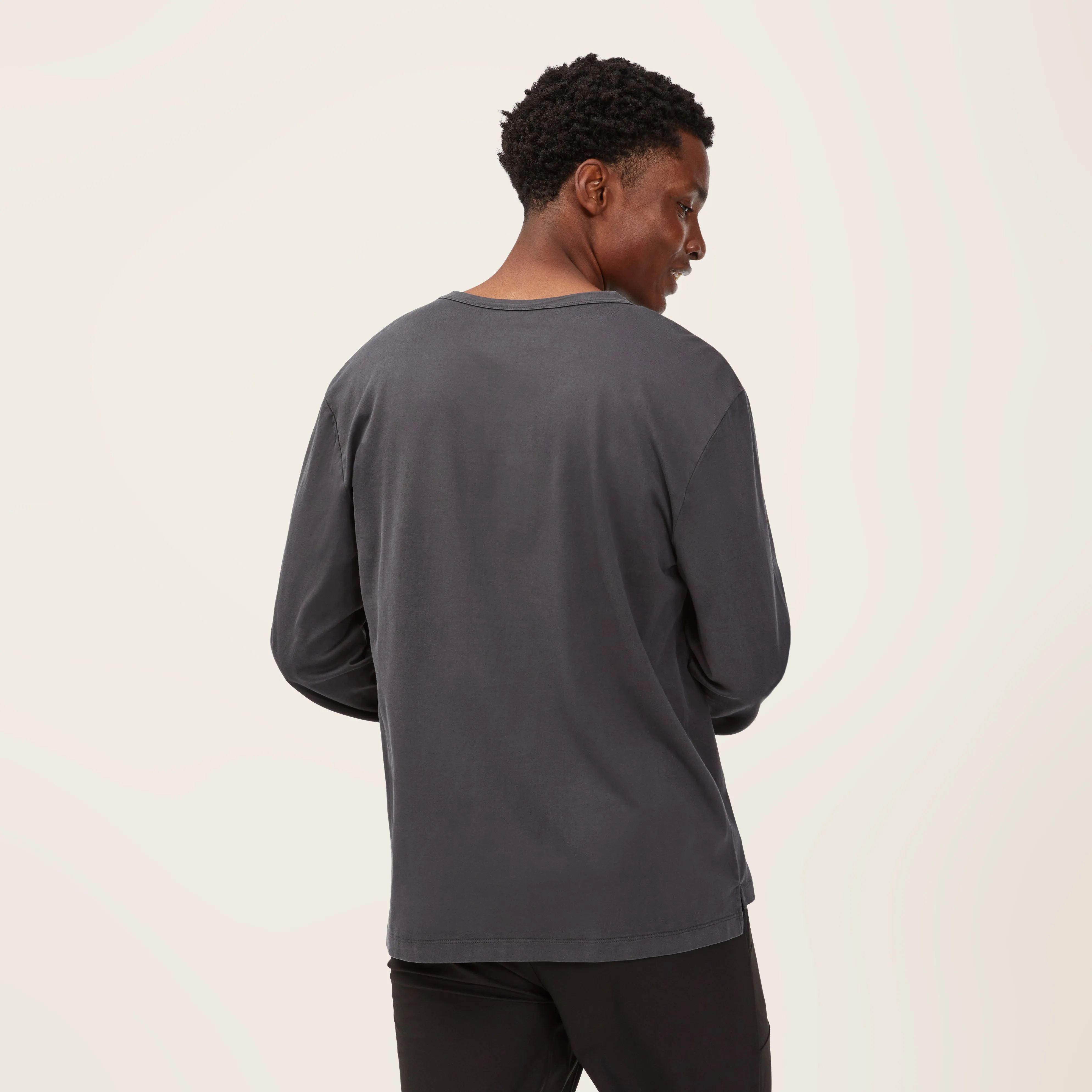 Pima Cotton Long Sleeve Crewneck