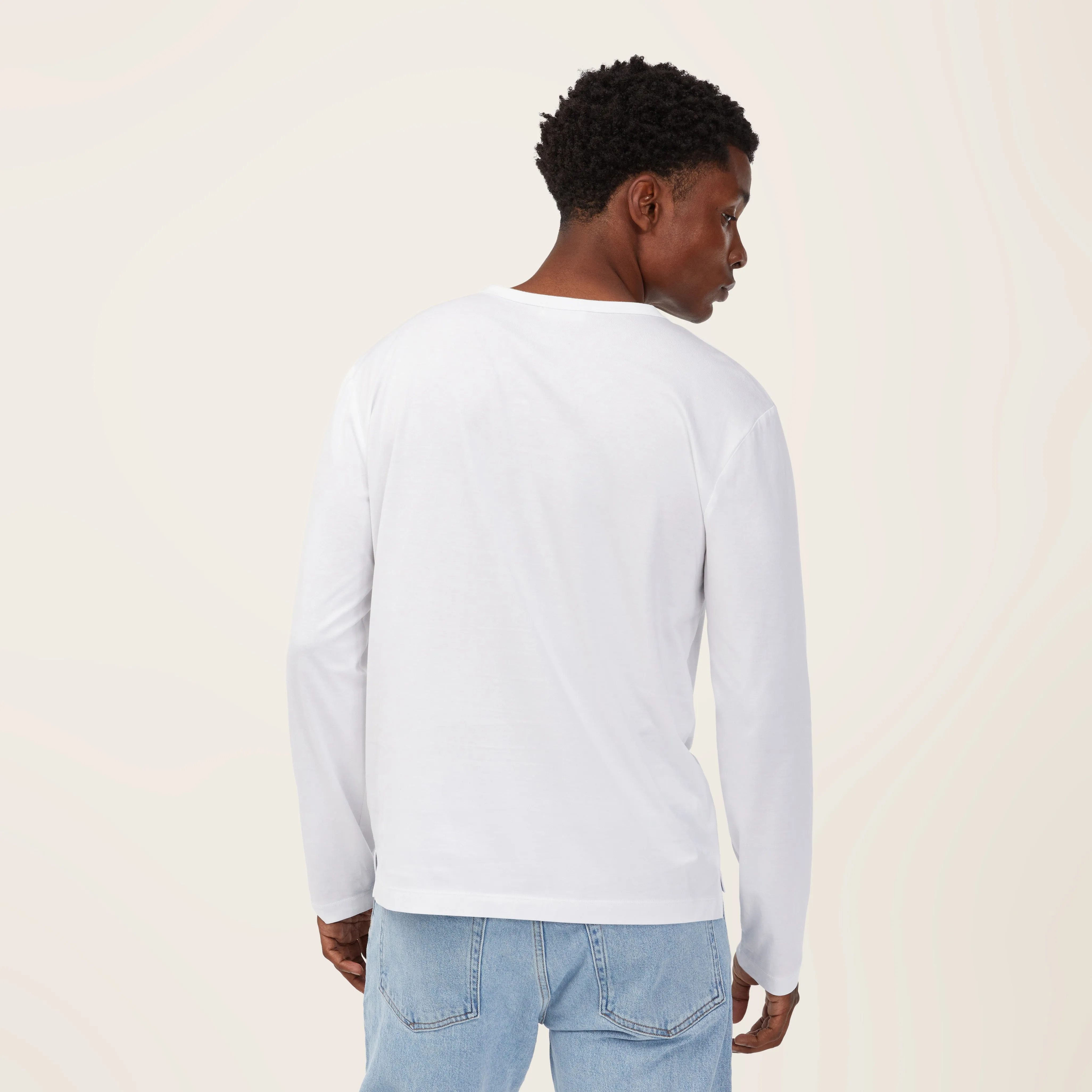 Pima Cotton Long Sleeve Crewneck