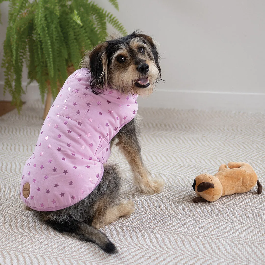 Pink Star Soft Dog Jacket