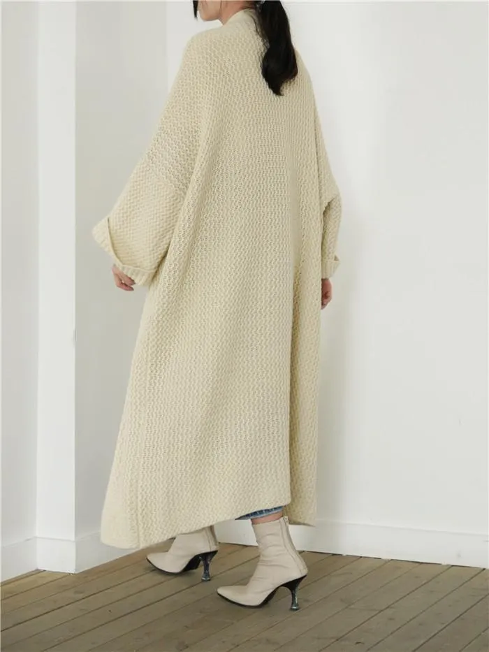 Plus Sizes Loose Knitting Women Overcoat