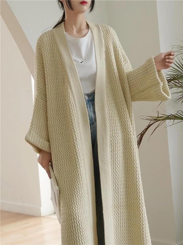 Plus Sizes Loose Knitting Women Overcoat