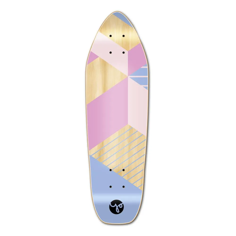 Punked Mini Cruiser Deck - Geometric Series - Purple