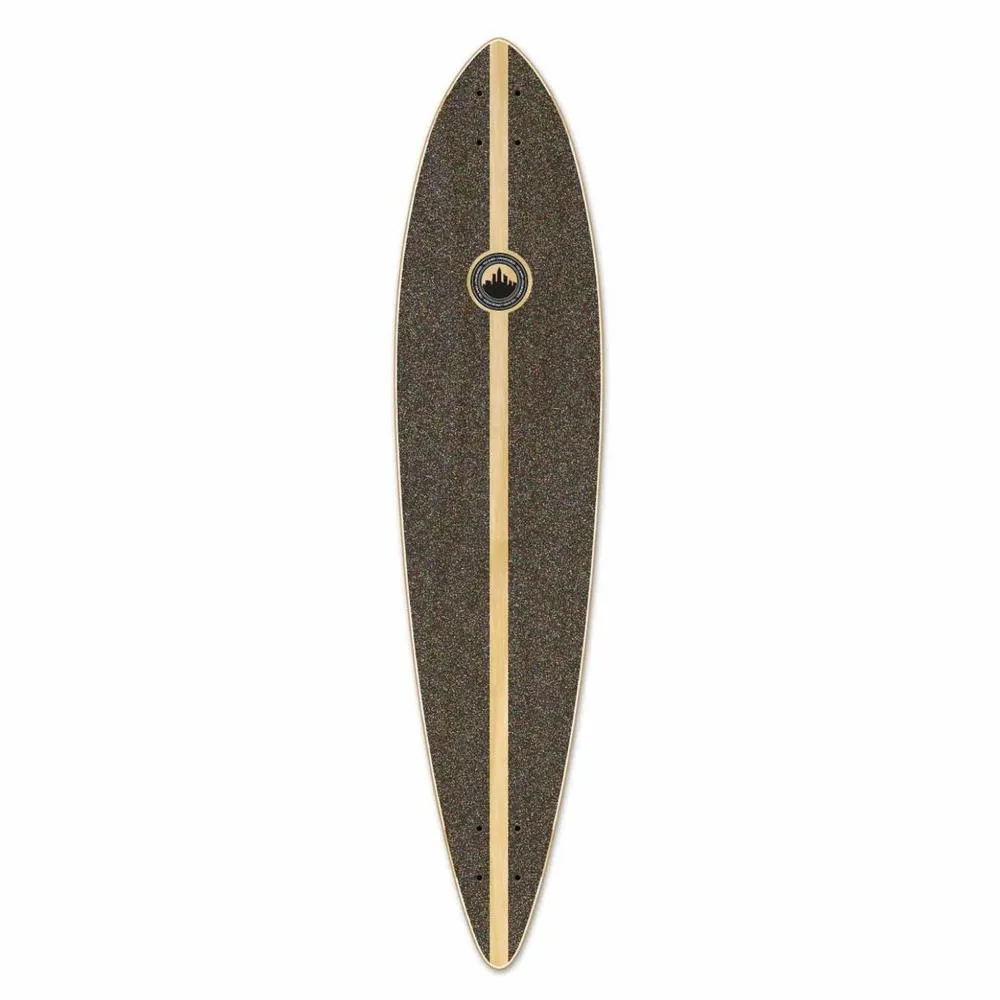 Punked Pintail Longboard Deck - Geometric Series - Green