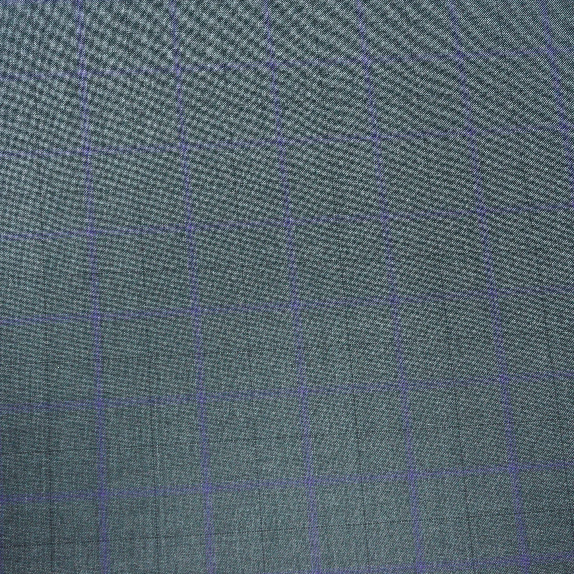 Pure Wool Plaid Black Dormeuil Ecio Patagonian & Australian Fabric