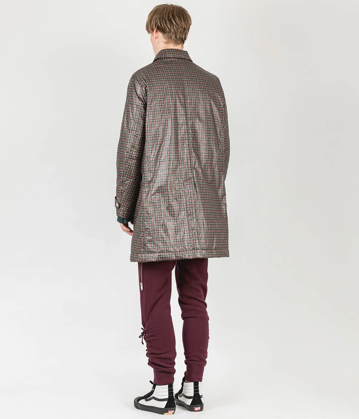 Red Checkered Primaloft Coat