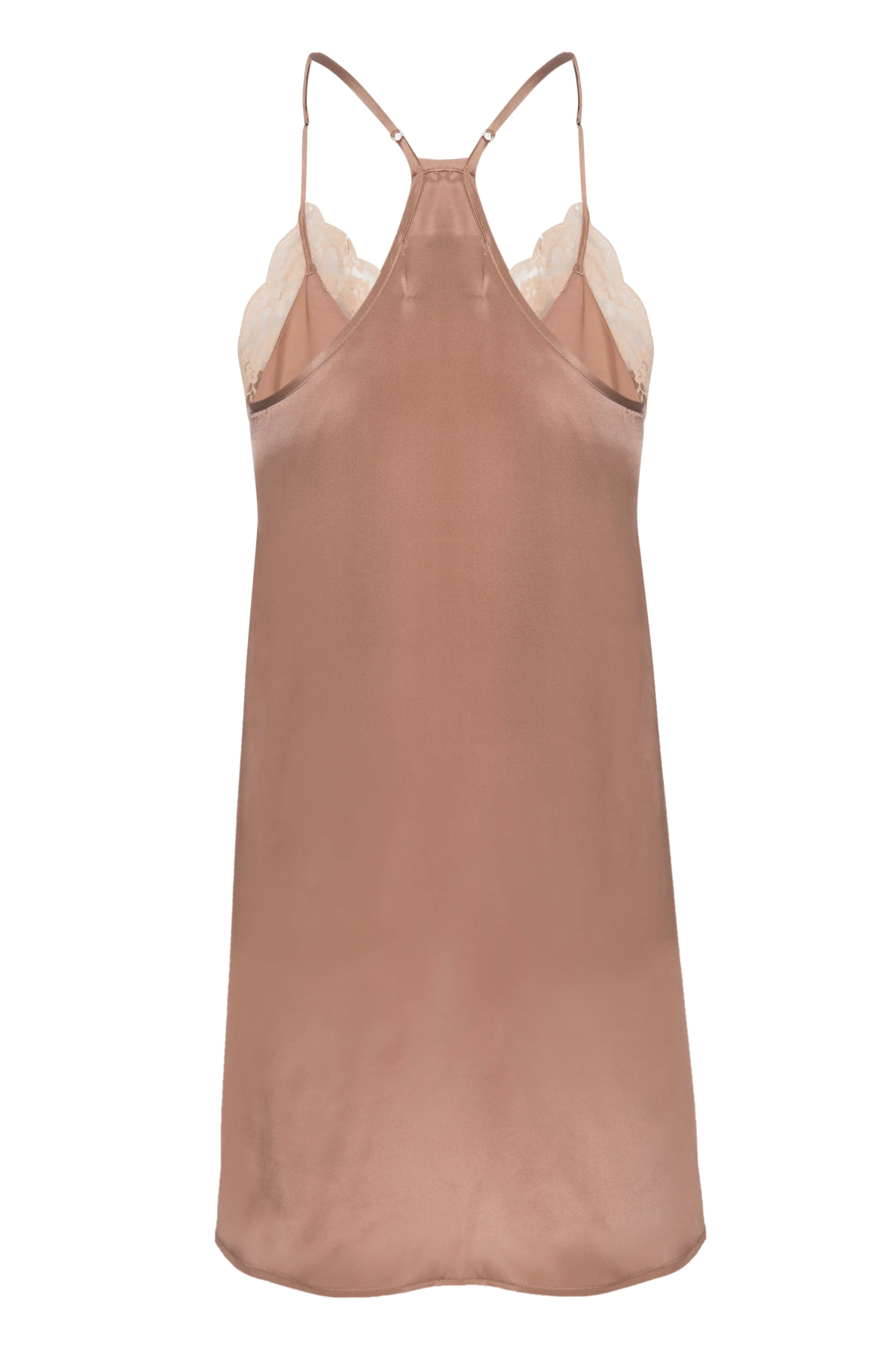 Silk 'Teddie' Slip: Apricot