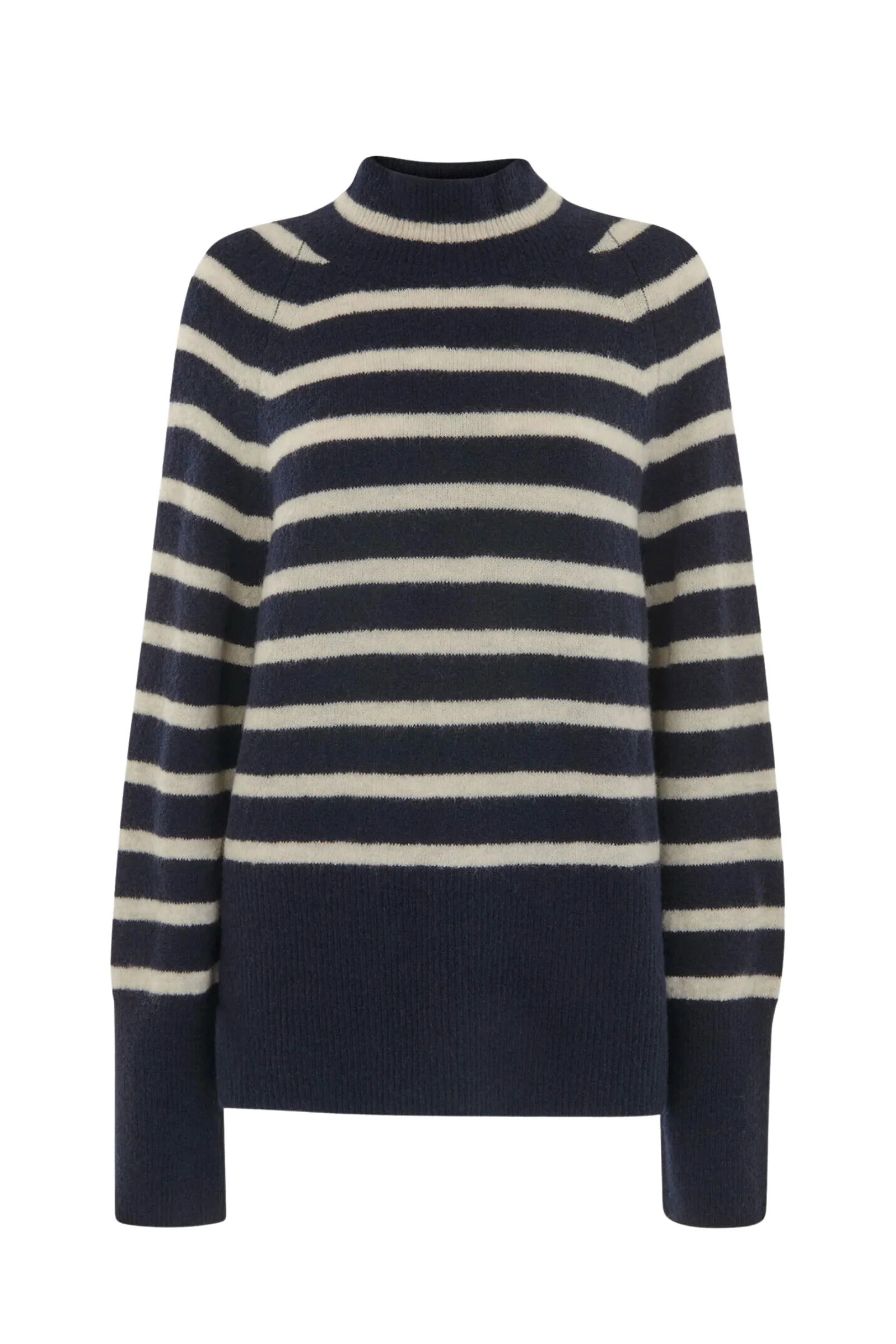 Stripe Funnel Neck Jumper