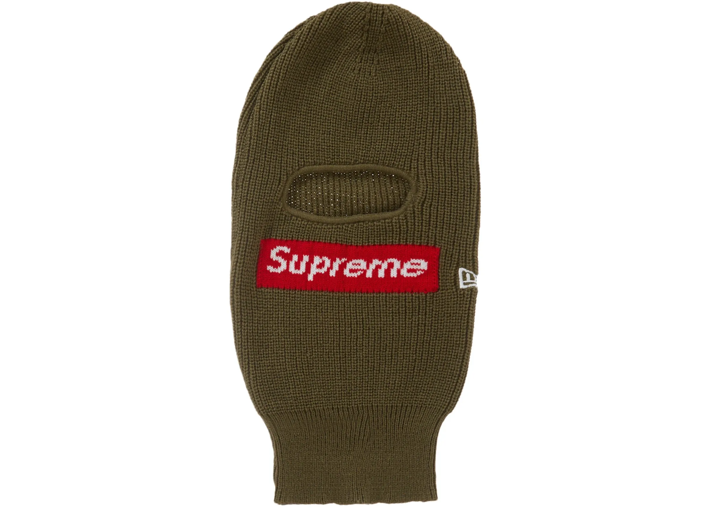 SUPREME NEW ERA BOX LOGO BALACLAVA OLIVE