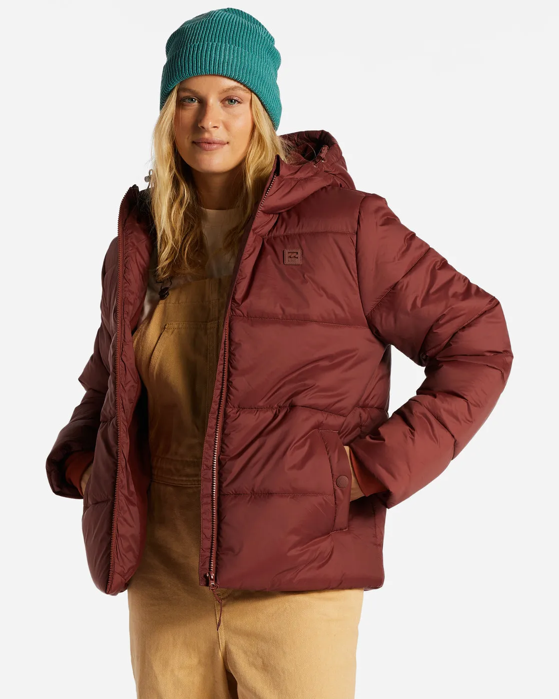 Transport Puffer Jacket - Rosewood