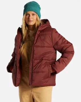 Transport Puffer Jacket - Rosewood