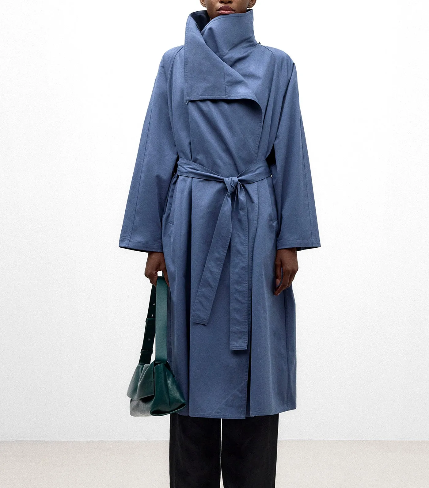 Trench Coat Petrol Blue