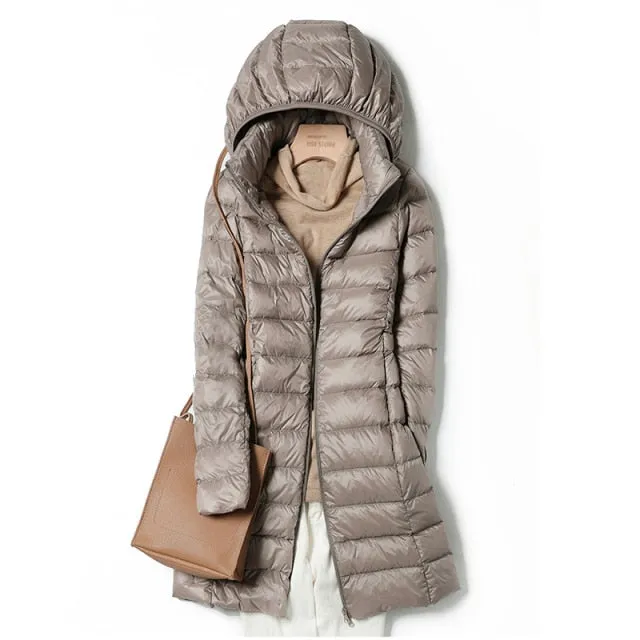 Trendy Long Puffy Ultra Casual Coat With Hood