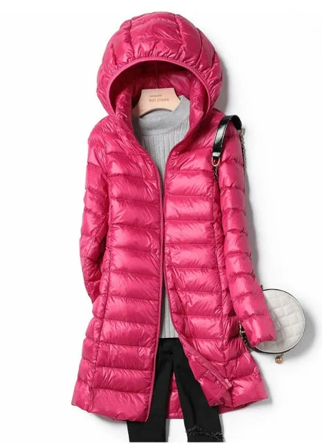 Trendy Long Puffy Ultra Casual Coat With Hood