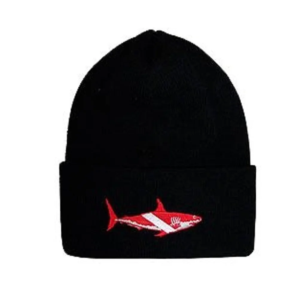 Trident Dive Shark Knit Beanie