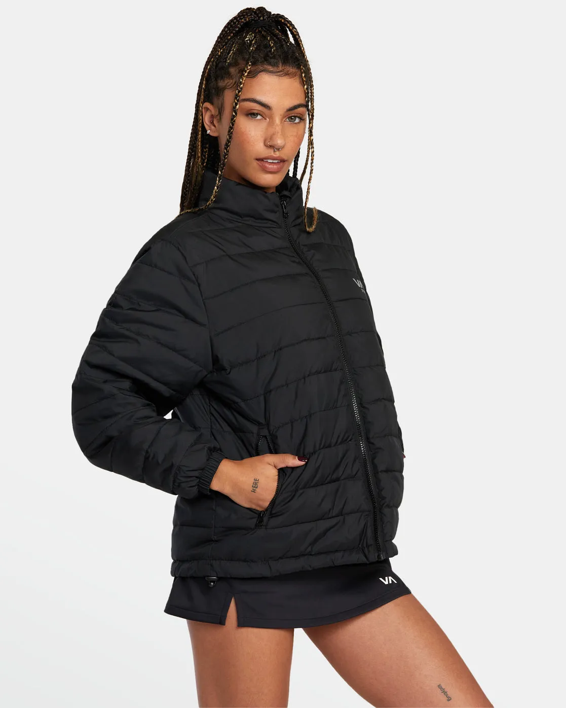 VA Puffer Jacket - Black