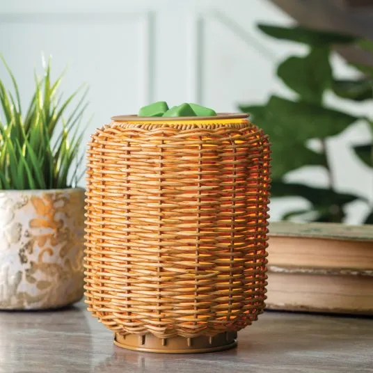 Wicker Lantern Illumination Fragrance Warmer RWWLN