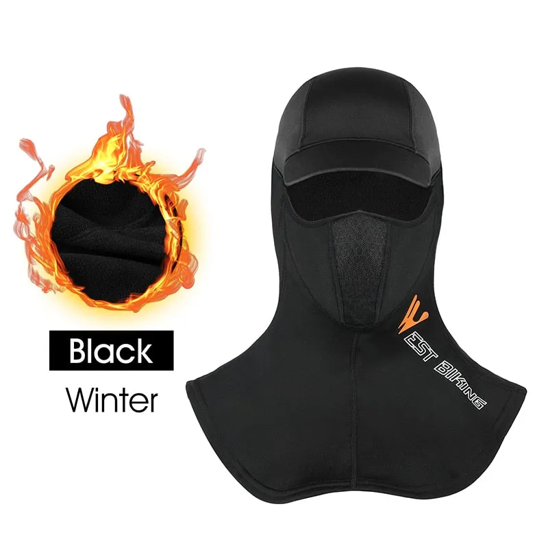 Winter Warm Cycling Cap Men Women Balaclava Sport Scarf Neck Warmer Ski Bicycle Motocycle Running Head Cap Bike Hat