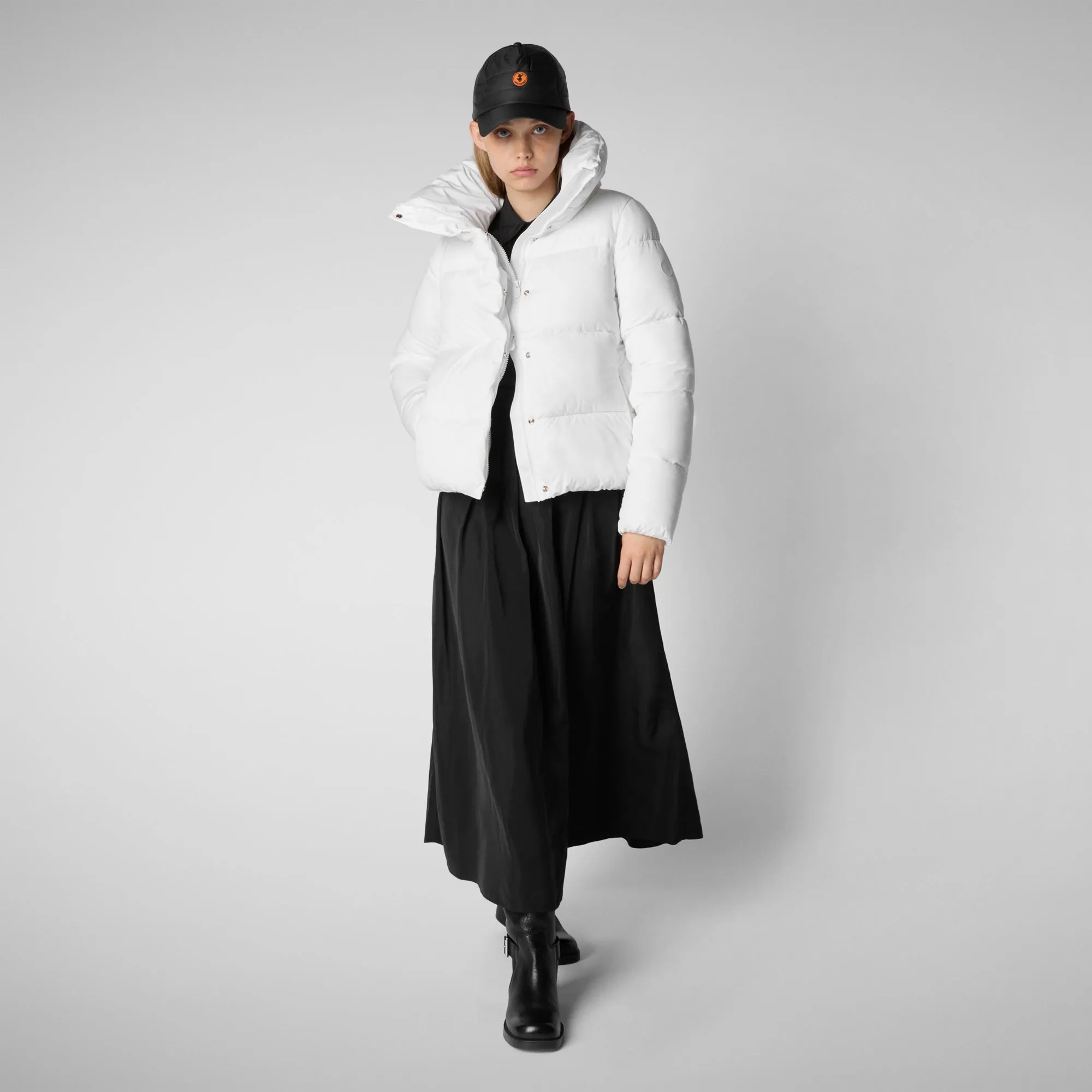 Women's animal free Puffer jacket Felicity in White