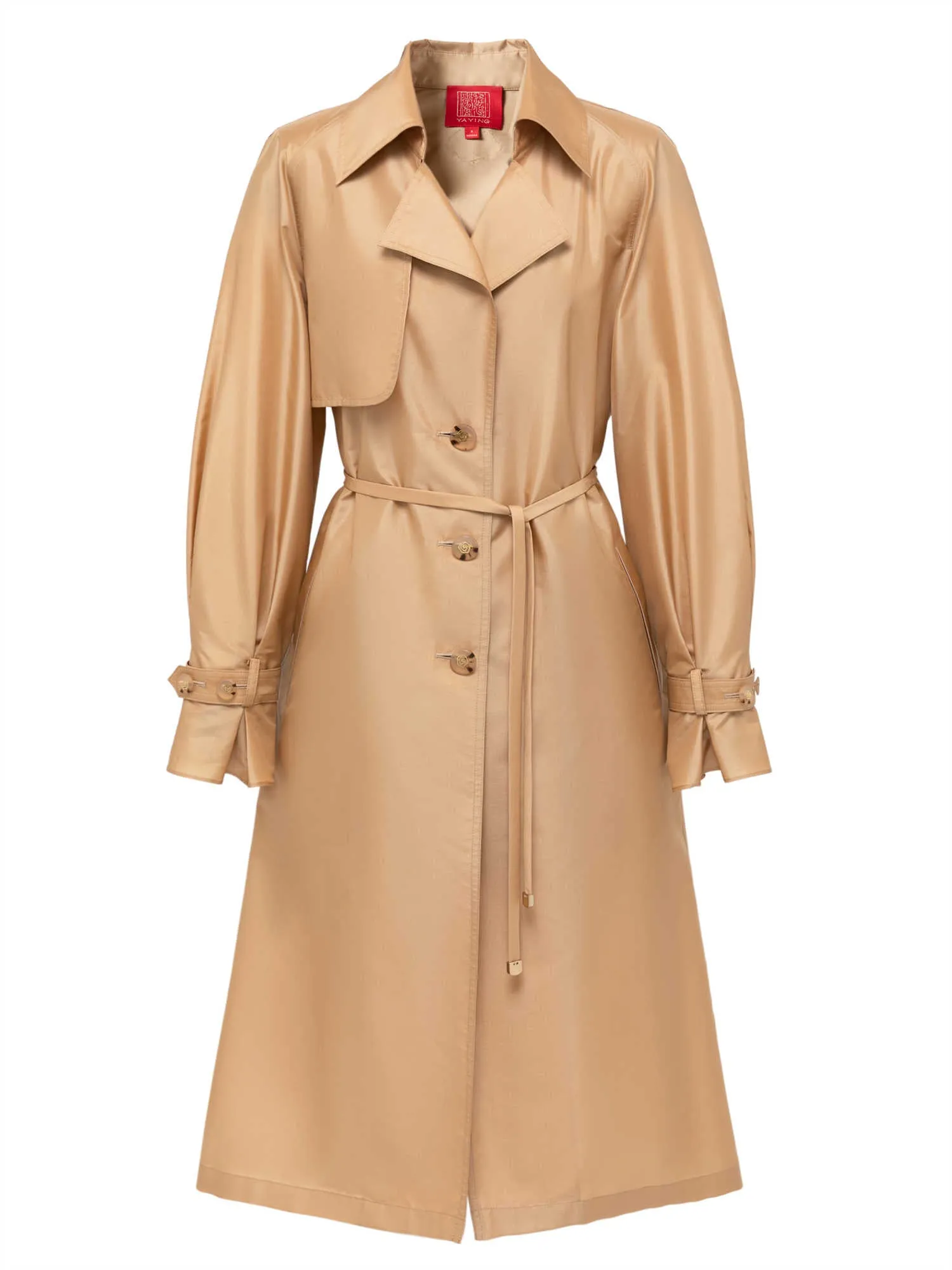 YAYING Mulberry Long Trench Coat EPJPS7303AE