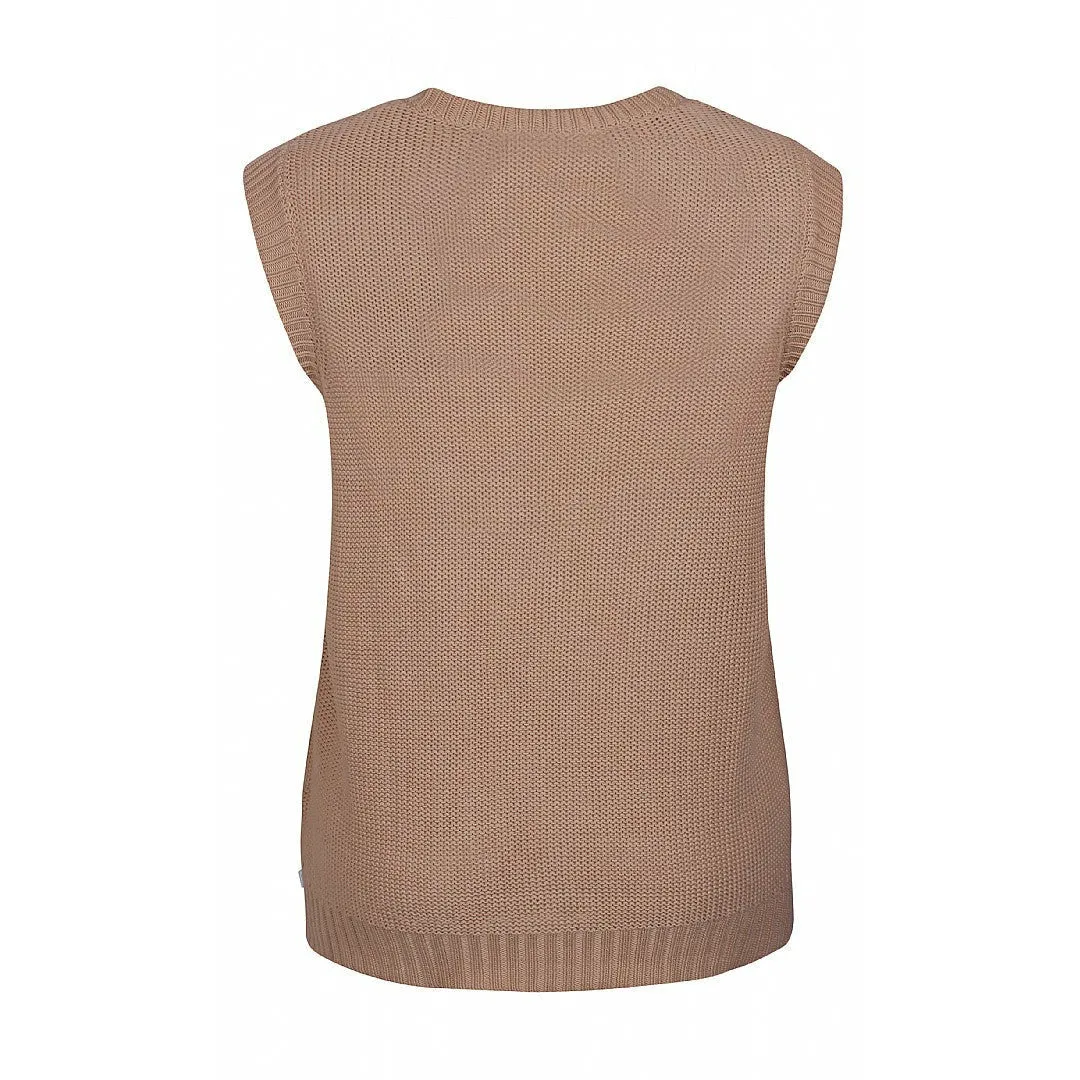 Zhenzi Sleeveless Pullover in Beige